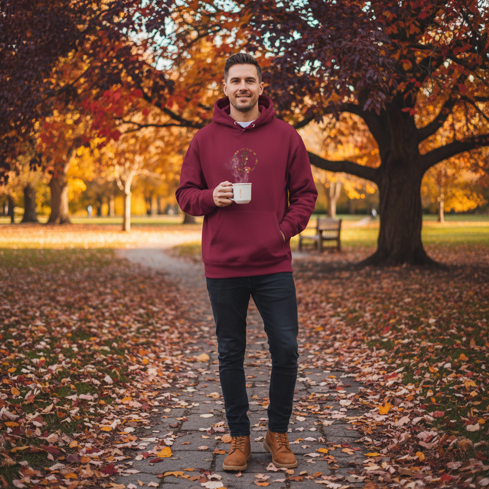 Embroidered Autumn Fox Hoodie