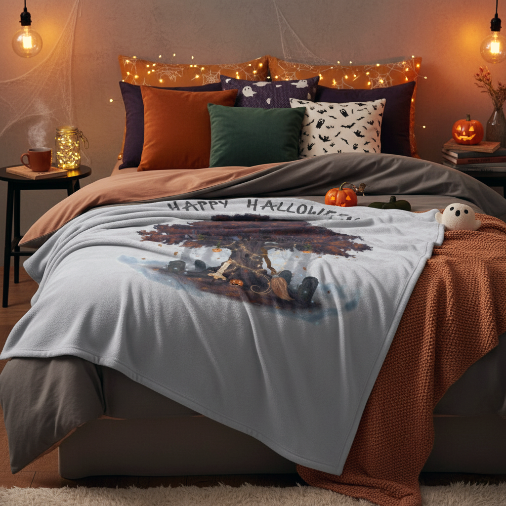 Happy Halloween Throw Blanket