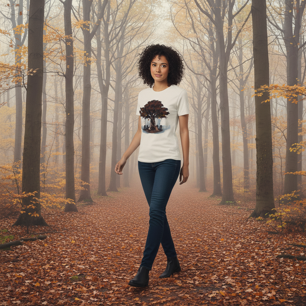 Printed Halloween Forest Tee