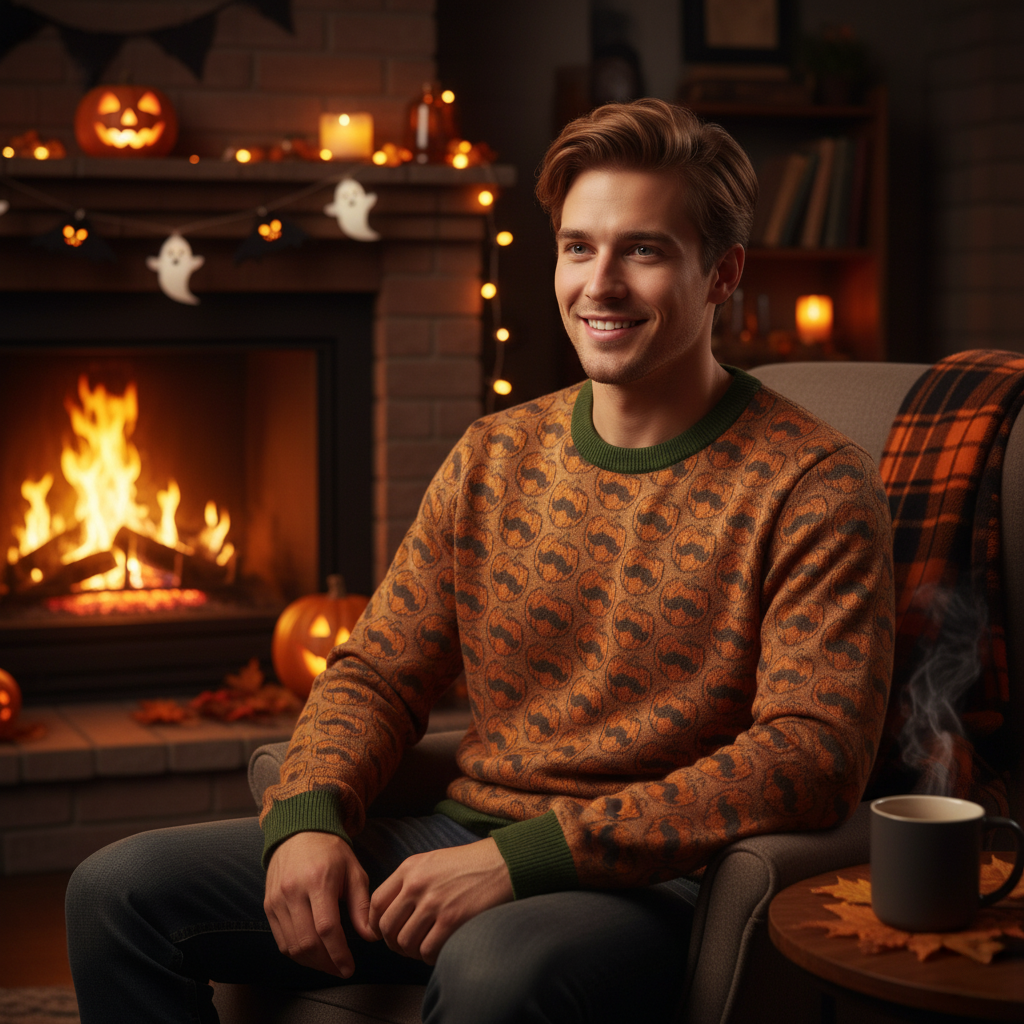 Knitted Pumpkin Sweater