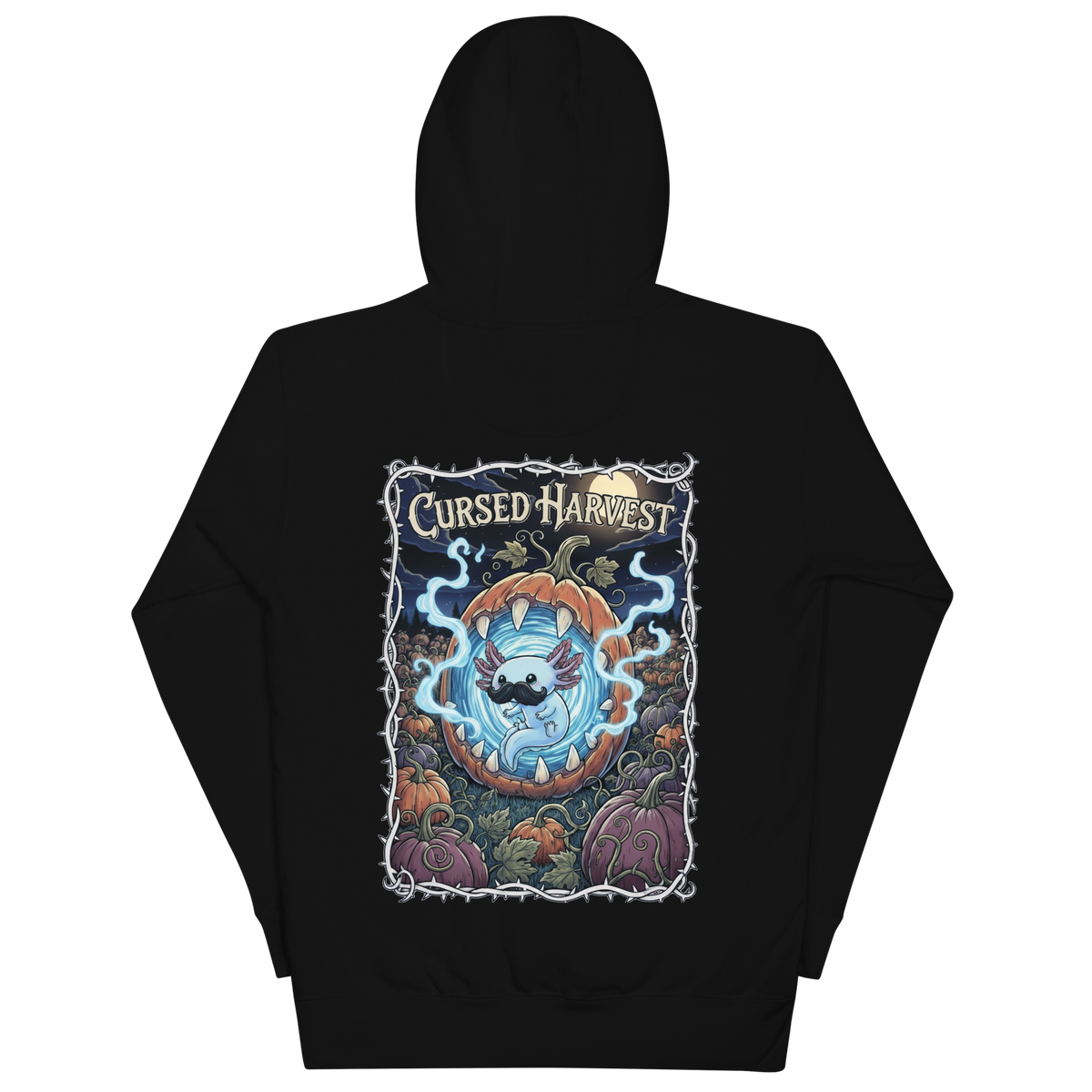 Cursed Axolotl Hoodie with Embroidered Front – official LoverFella merch